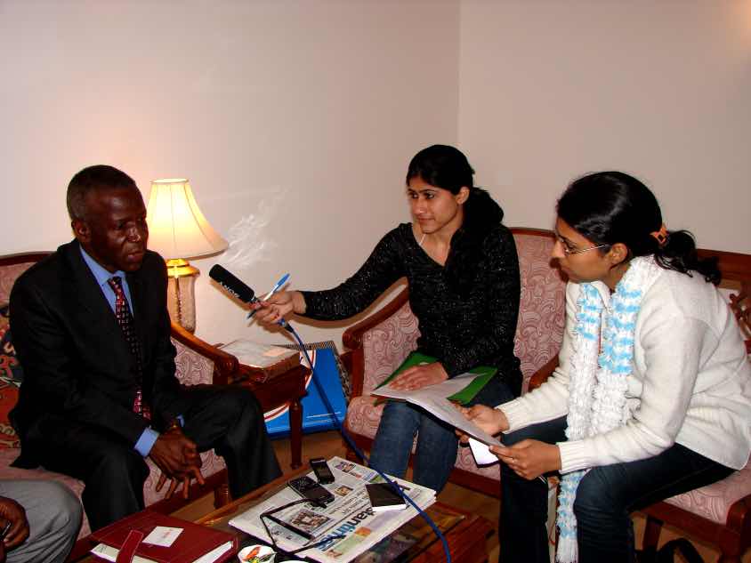 Dr. Edourd Nyankoye Lama (Minister of External Affairs), Guinea Conakry, 21 FEB